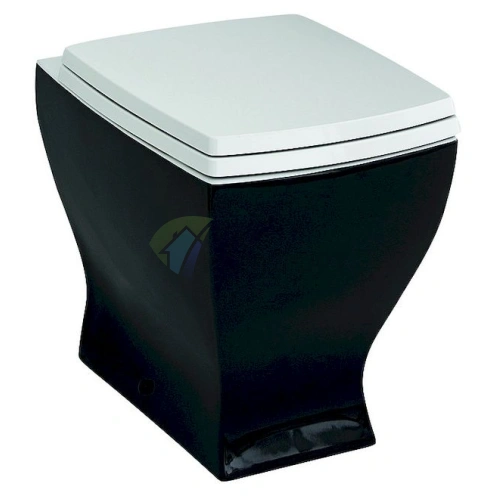 Унитаз приставной ArtCeram Jazz JZV002 черно-белый (JZV002 05 00) - фото 1