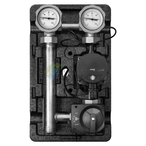 Насосная группа Meibes MK 1 электронный термостат 20-80С с насосом Wilo Stratos Para 25/1-7 ME 45 890.51 WI - фото 1