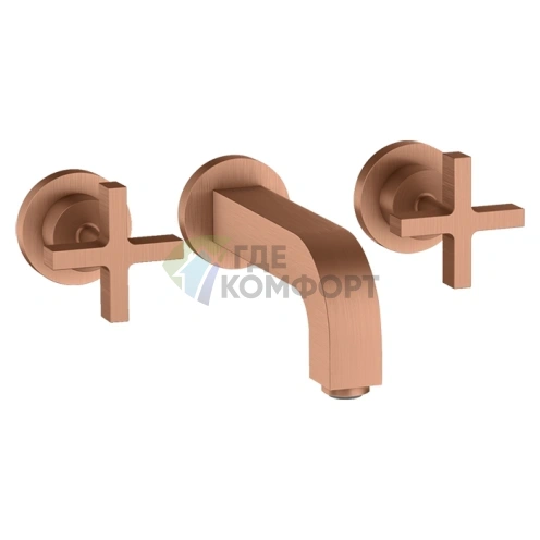 Смеситель для раковины AX Citterio в цвете шлифованное красное золото (39313310) - фото 1