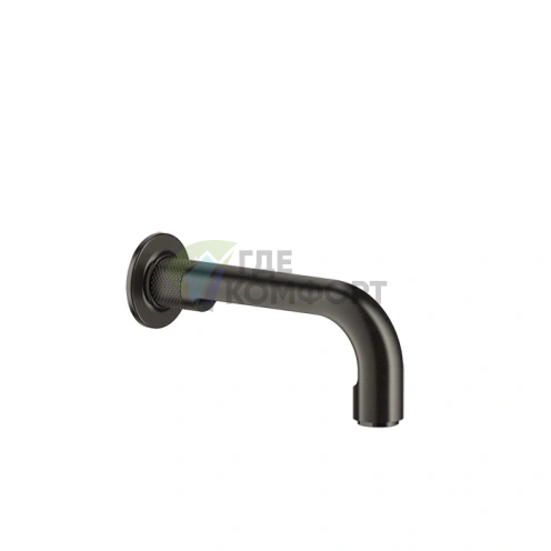 Излив для ванны GESSI INCISO 190 мм, черный матовый (управление выносное, приобретается отдельно) (58103#299) - фото 1