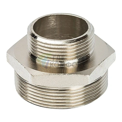 Ниппель STOUT НН переходной 2 x 1 1/4 никелированный - фото 1