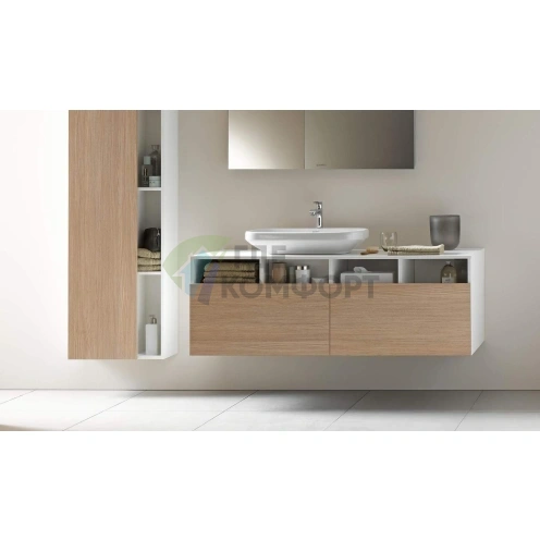 Раковина Duravit DuraStyle 600x380 мм без перелива, шлифованная, белая (349600000) - фото 3