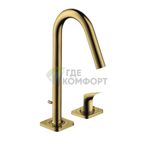 Стильный смеситель для раковины AX Citterio M в полированном золоте (34132990) - фото 1