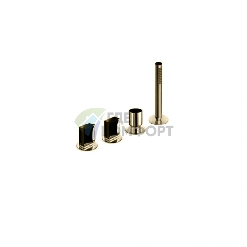 Смеситель Fantini Venezia для борта ванны с ручным душем, золото (29 01 N567S) - фото 1