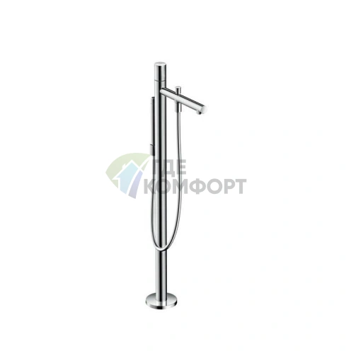 Напольный смеситель AX Uno для ванны с ручным душем, хром (45416000) - фото 1