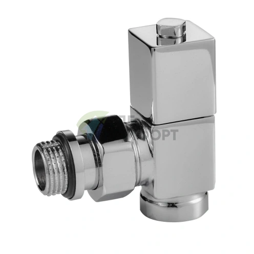 Набор дизайн-вентилей Royal Thermo CUBE 1/2 хром, RTE 56.002, НС-1193191 - фото 2