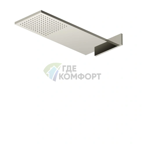 Верхний настенный душ Fantini Venezia из латуни с покрытием Nickel PVD (86 95 8036B) - фото 1