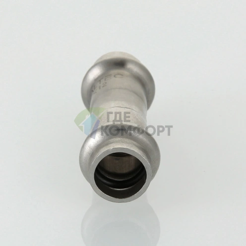 Пресс-муфта 15 мм х 12 из нержавеющей стали VTi.903.I.001512 VALTEC (ВАЛТЕК) - фото 3