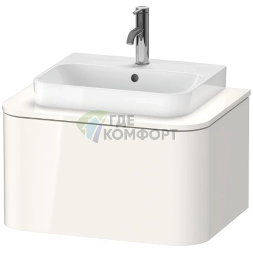 Столешница Duravit Happy D.2 Plus 16x650x480 мм белая глянцевая для тумб HP4940/HP4960 (HP031B02222) - фото 1