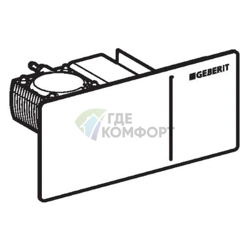 Кнопка смыва для унитаза Geberit Sigma 70 115.630.SJ.1 черная - фото 2