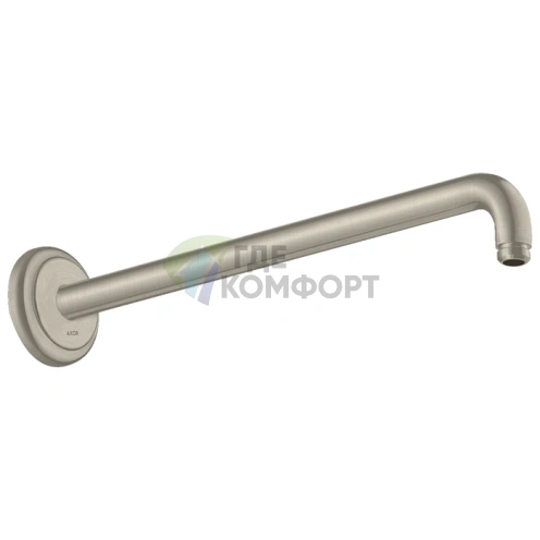 Держатель для верхнего душа AX Montreux настенный Classic 389 мм, шлифованный никель (27348820) - фото 1