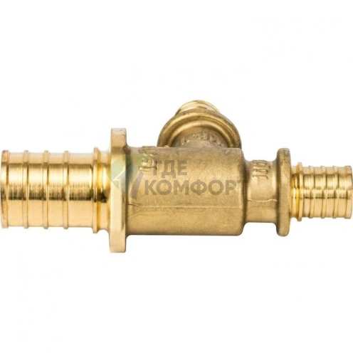 Stout Тройник переходной 25x16x16 для труб из сшитого полиэтилена аксиальный - фото 12