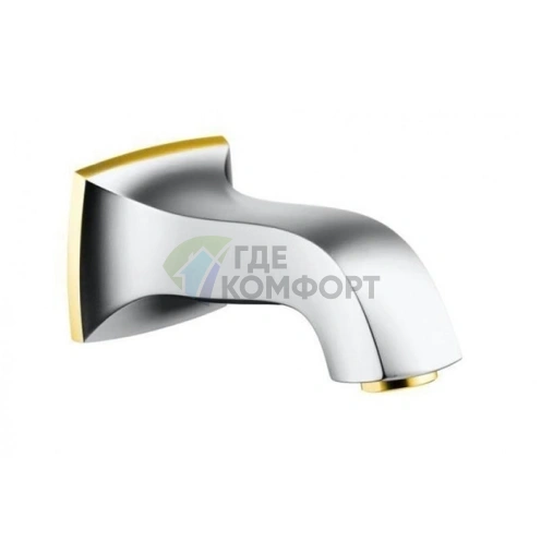 Излив для ванны Hansgrohe Metropol 159 мм, хром/золото (13425090) - фото 1
