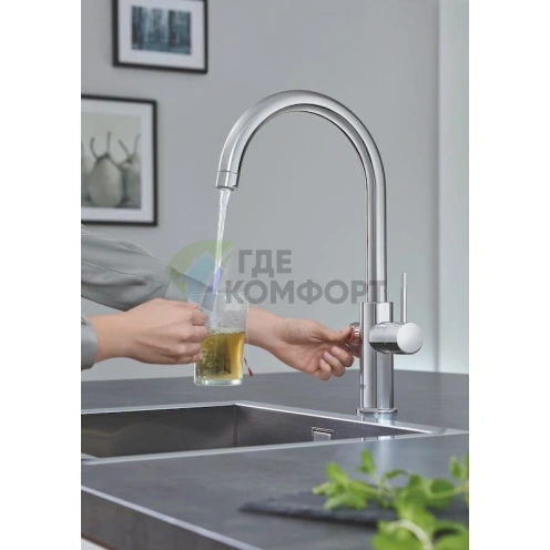 Смеситель Grohe Red II Duo для кухни с функцией мгновенного нагрева воды - фото 2