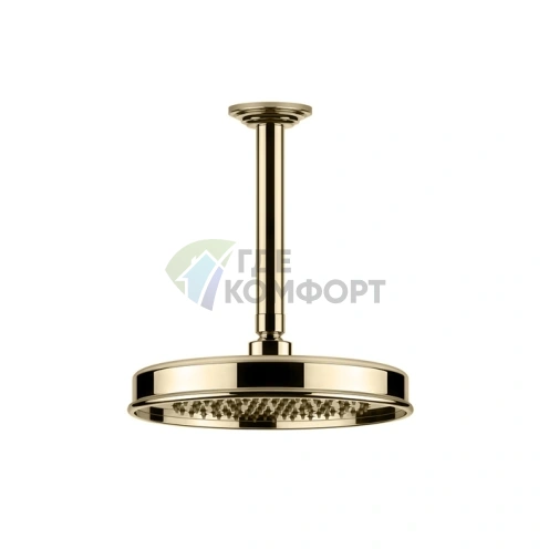 Верхний душ GESSI VENTI20 200 мм с потолочным держателем 288 мм (Nickel PVD) (65152#720) - фото 1