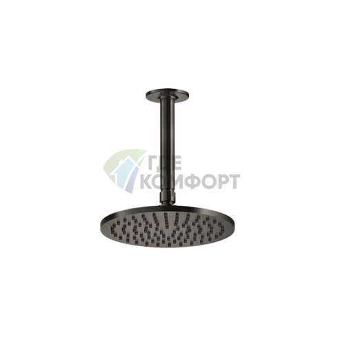 GESSI INCISO Потолочная душевая головка Black XL со шарнирной системой и индивидуальной длиной (58150#299) - фото 1