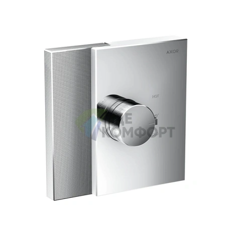 Термостат для душа AX Edge Highflow встраиваемый, 1 источник, алмазная огранка, хром (46741000) - фото 1