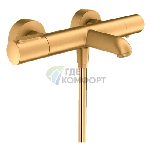 Смеситель для ванны термостатический настенный AXOR Citterio M в цвете шлифованное золото (34435250) - фото 1