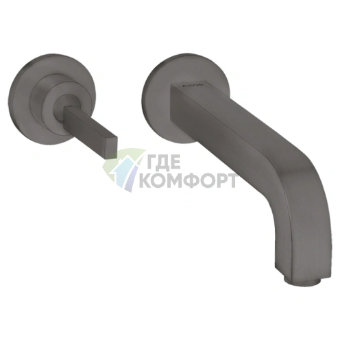 Элегантный однорычажный смеситель для раковины AX Citterio в шлифованном черном хроме (39113340) - фото 1