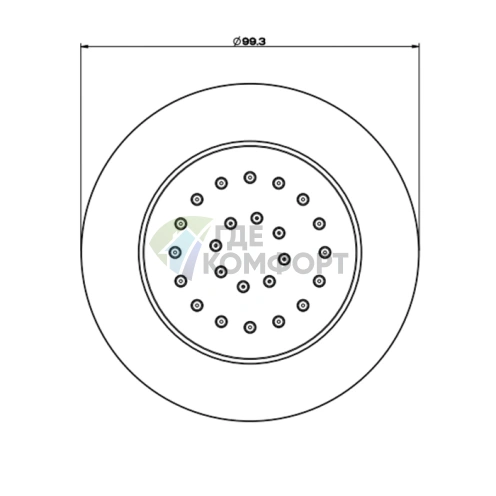 Встраиваемая поворотная боковая форсунка Gessi Body Jets в отделке Finox Brushed Nickel (32982#149) - фото 2