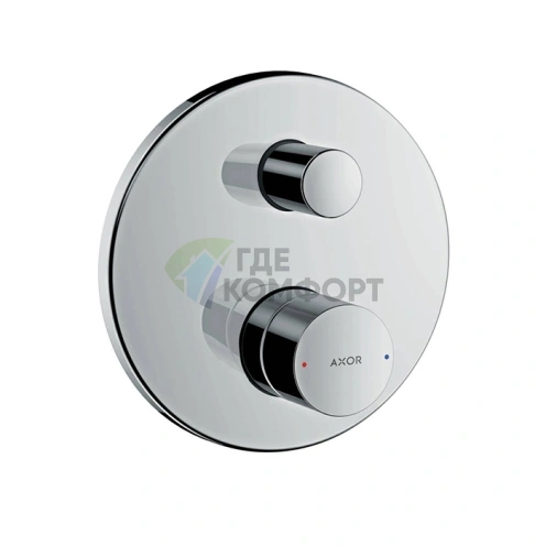 Встраиваемый однорычажный смеситель для ванны AX Uno с защитой от обратного потока, хром (45407000) - фото 1