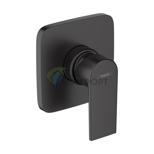Встраиваемый смеситель для душа Hansgrohe Vernis Shape, матовый черный (71658670) - фото 1