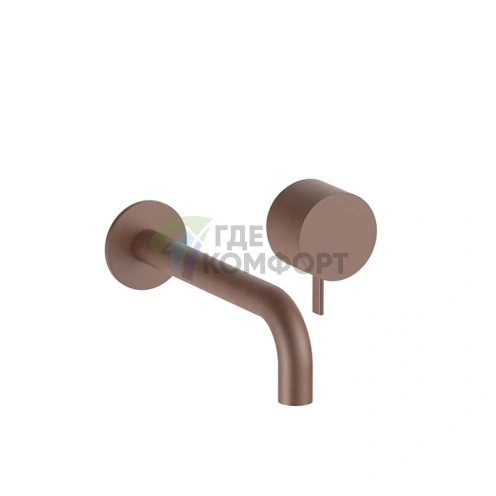 Смеситель для раковины Fantini AF/21 встраиваемый, 2 отверстия, матовая медь PVD (27 P9 A613B) - фото 1