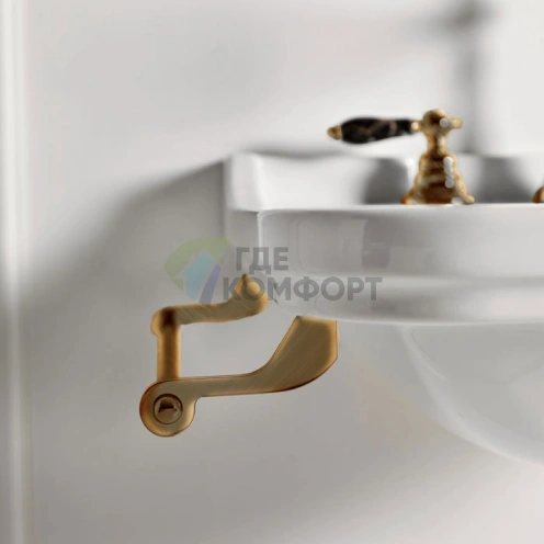 Боковой полотенцедержатель Kerasan Waldorf для раковины 40 см, бронза (740893br) - фото 2