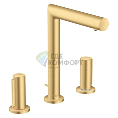 Смеситель для раковины AX Uno 200 Zero в цвете шлифованное золото (45133250) - фото 1