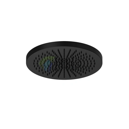 Элегантный верхний душ Fantini 300 мм в матово-черном цвете для вашей ванной (79 13 K073) - фото 1