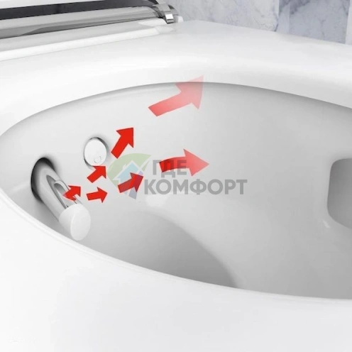 Подвесной унитаз Geberit AquaClean Mera Comfort с системой удаления запахов - фото 4