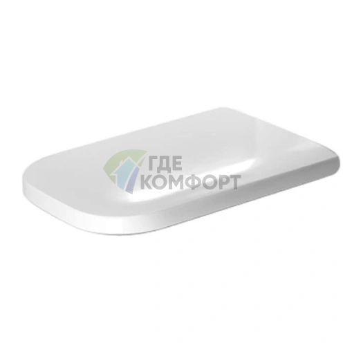 Сиденье для унитаза Duravit Happy D.2 с микролифтом — белое, петли из нержавеющей стали (64690099) - фото 1