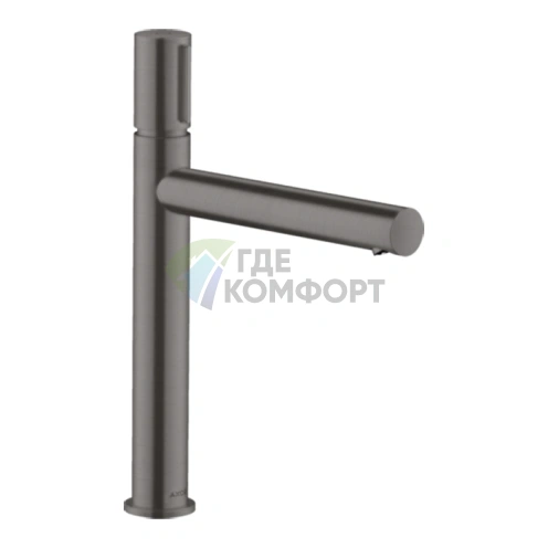 Смеситель для раковины AX Uno 200 Select, шлифованный черный хром (45013340) - фото 1