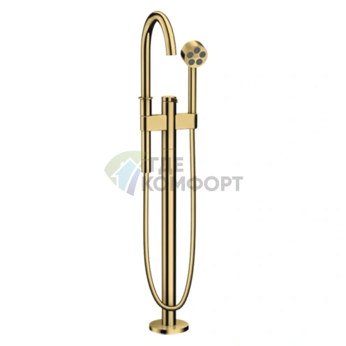 Напольный смеситель для ванны AX One в цвете полированное золото (48440990) - фото 1