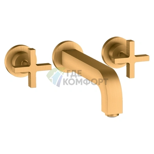 Смеситель для раковины AX Citterio в элегантном цвете шлифованное золото (39143250) - фото 1