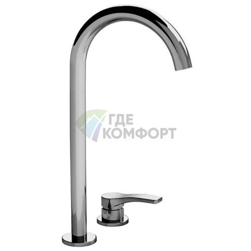 Смеситель для раковины Fantini AL/23 с двумя отверстиями, хром (26 02 B106WF) - фото 1