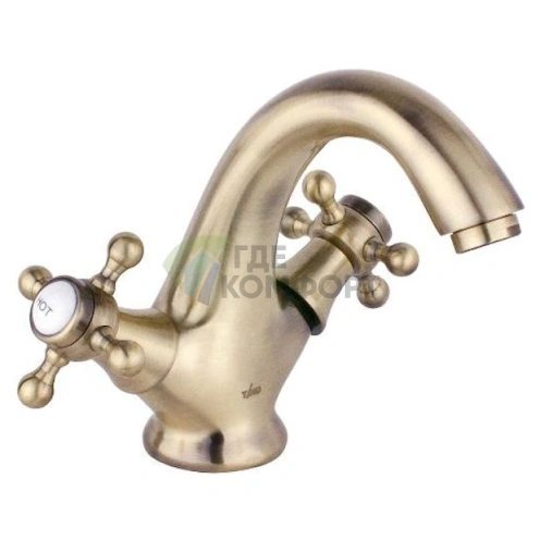 Смеситель Timo Nelson 1911F Antique для раковины в ретро-стиле - фото 1