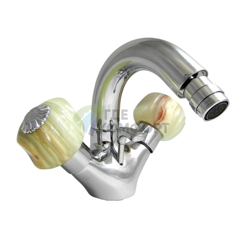 Смеситель для биде Nicolazzi Onice с поворотным изливом 132 мм (хром) (2134CR09O) - фото 1