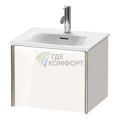 Подвесная тумба Duravit XViu 510x420х397 мм для раковины, белый глянцевый/champagne matt (XV40310B122) - фото 1