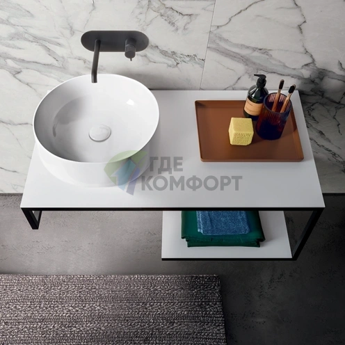 Раковина-чаша Kerasan Nolita белая d40 h15 см без отверстия под смеситель (534401) - фото 1