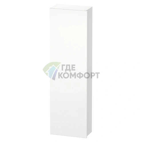 Подвесной шкаф DuraStyle DURAVIT 400x240x1400 мм, белый матовый, левый (DS1218L1818) - фото 1