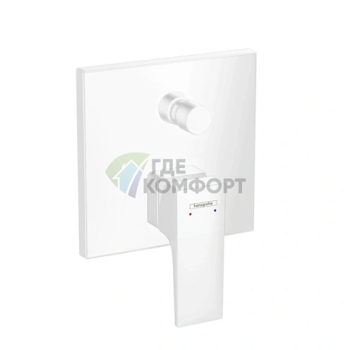 Смеситель для ванны Hansgrohe Metropol белый матовый: интеллектуальный дизайн со встроенной защитой (32546700) - фото 1