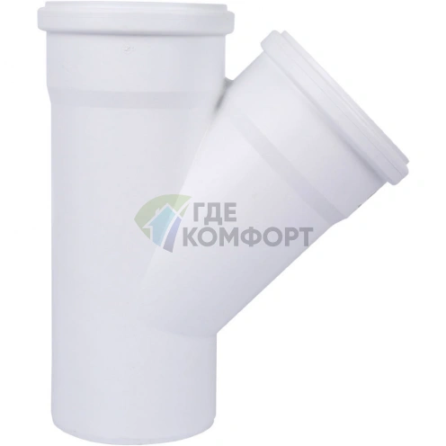 Тройник канализационный Raupiano Plus 110/110х45° REHAU (РЕХАУ - 11229841001) - фото 4