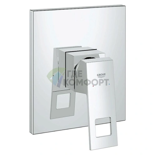 Смеситель для душа Grohe Eurocube 19898000 с термостатом настенного монтажа - фото 1