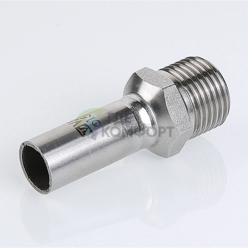 Пресс-вставка с наружной резьбой 15 мм х 1/2 из нержавеющей стали VTi.906.I.001504 VALTEC (ВАЛТЕК) - фото 7
