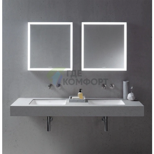 Встраиваемая раковина Duravit Starck 3 490x365 мм, белая, без отверстия под смеситель (305490000) - фото 3