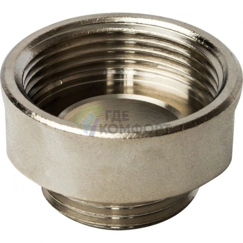 Переходник STOUT ВН 1 1/4 x 1 внутренняя/наружная резьба никелированный - фото 2
