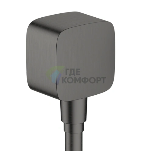 HG FixFit: Шланговое подсоединение с обратным клапаном в шлифованном черном хроме (26457340) - фото 1