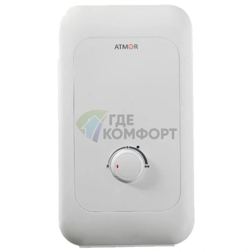 Водонагреватель на душ и кухню Atmor Enjoy 100 5000 универсальный с душевой лейкой и краном - фото 1