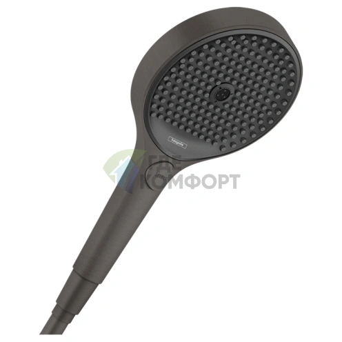 Ручной душ HG Rainfinity 130 мм, 3 режима, шлифованный черный хром (26864340) - фото 1